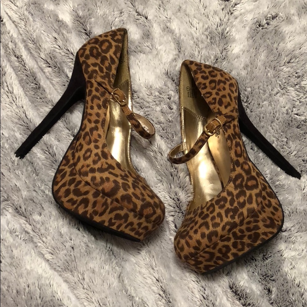 Cheetah print heels
